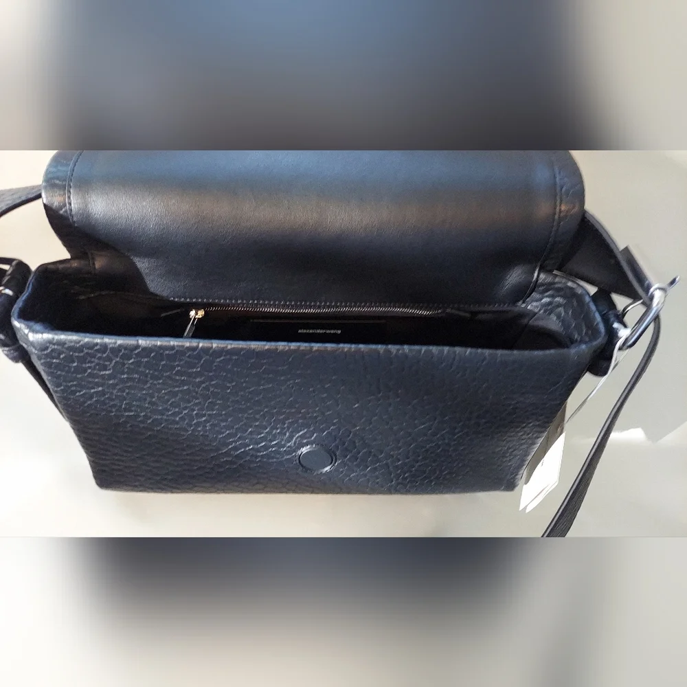 Alexander Wang Ricco Black Textured Leather Bag (Medium) - Picture 12 of 15